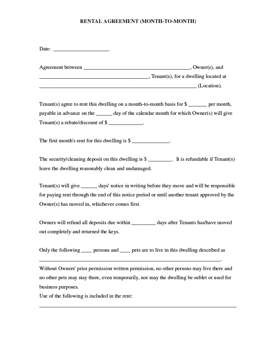 room rental agreement 10