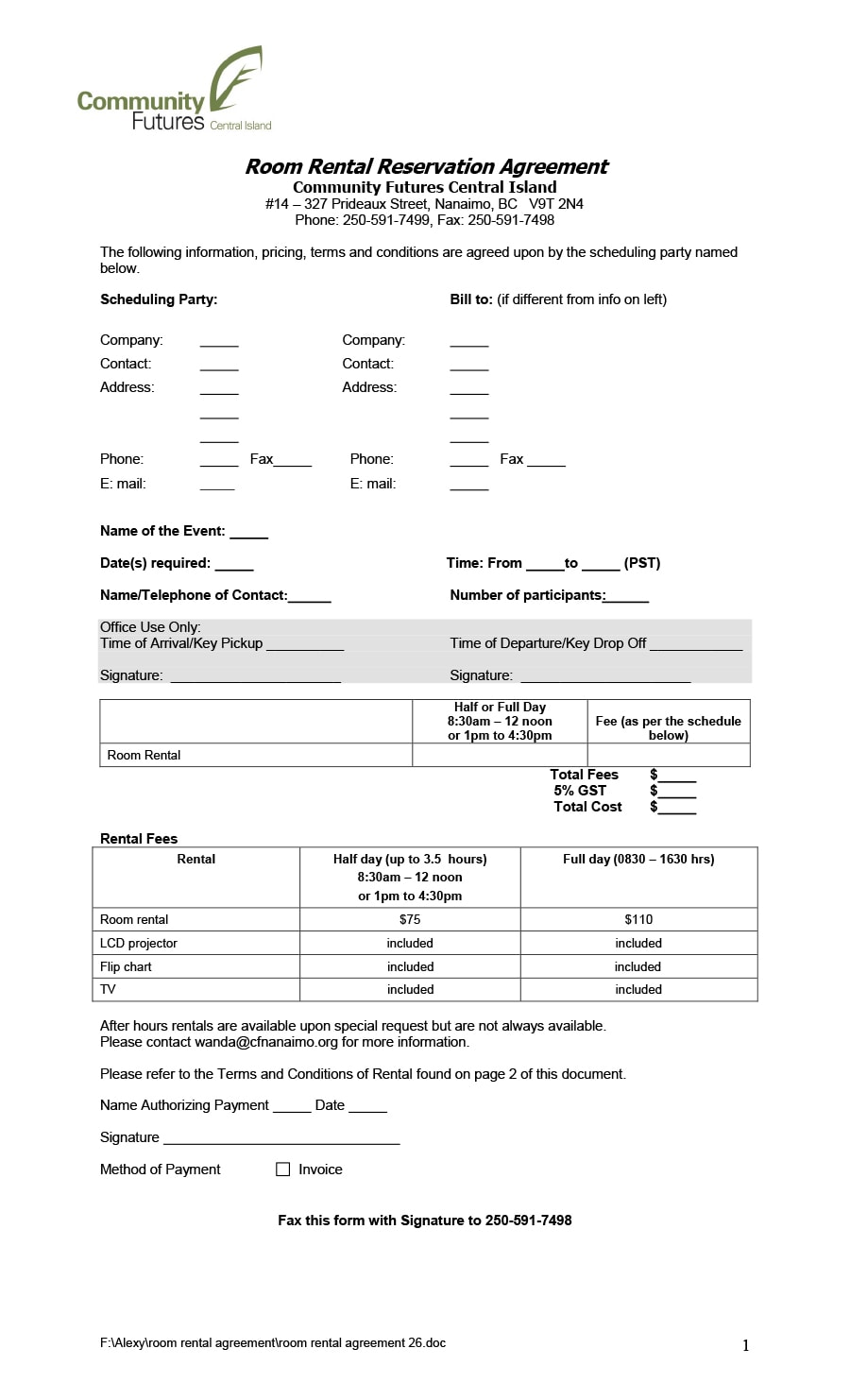 room rental agreement 26