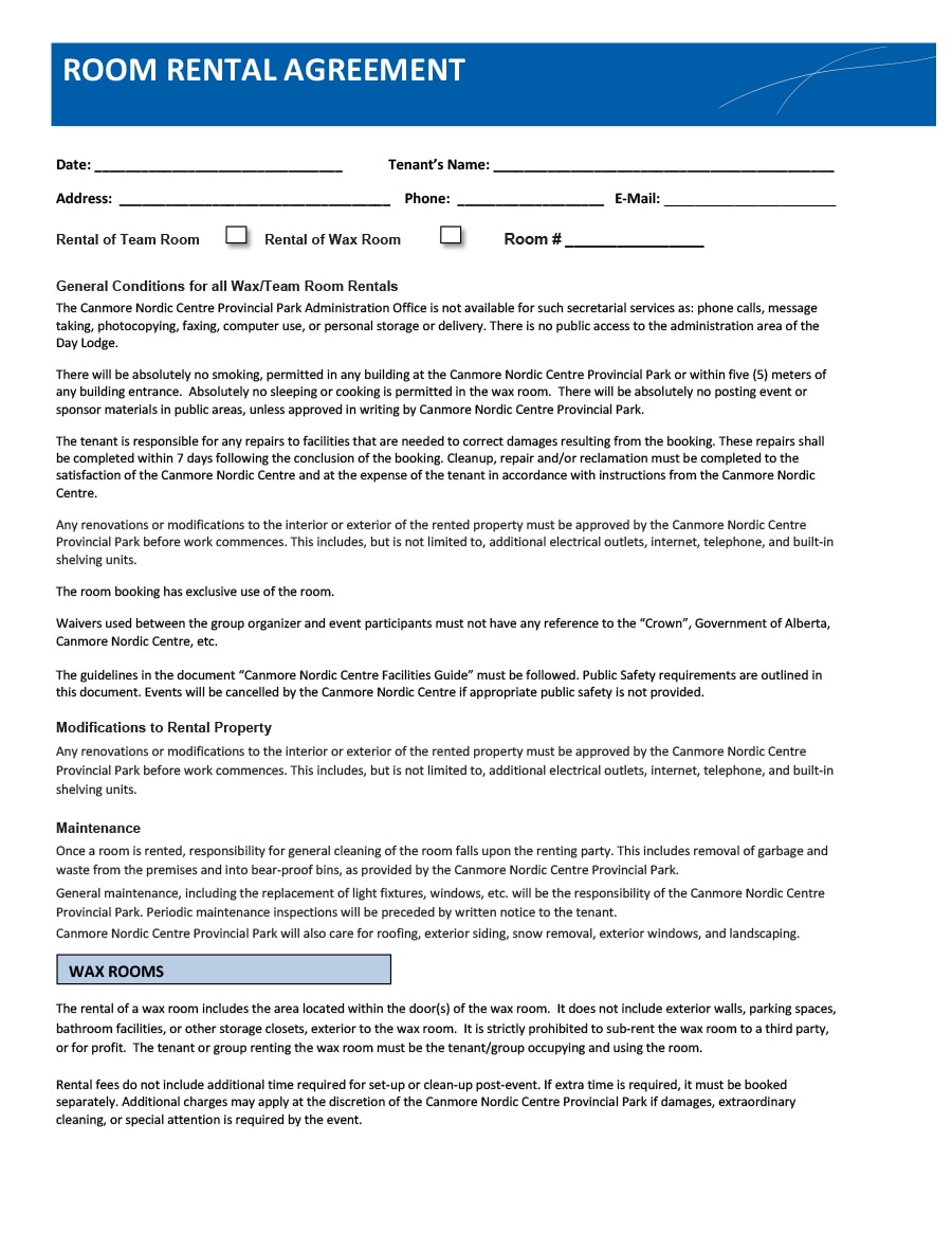 room rental agreement 28