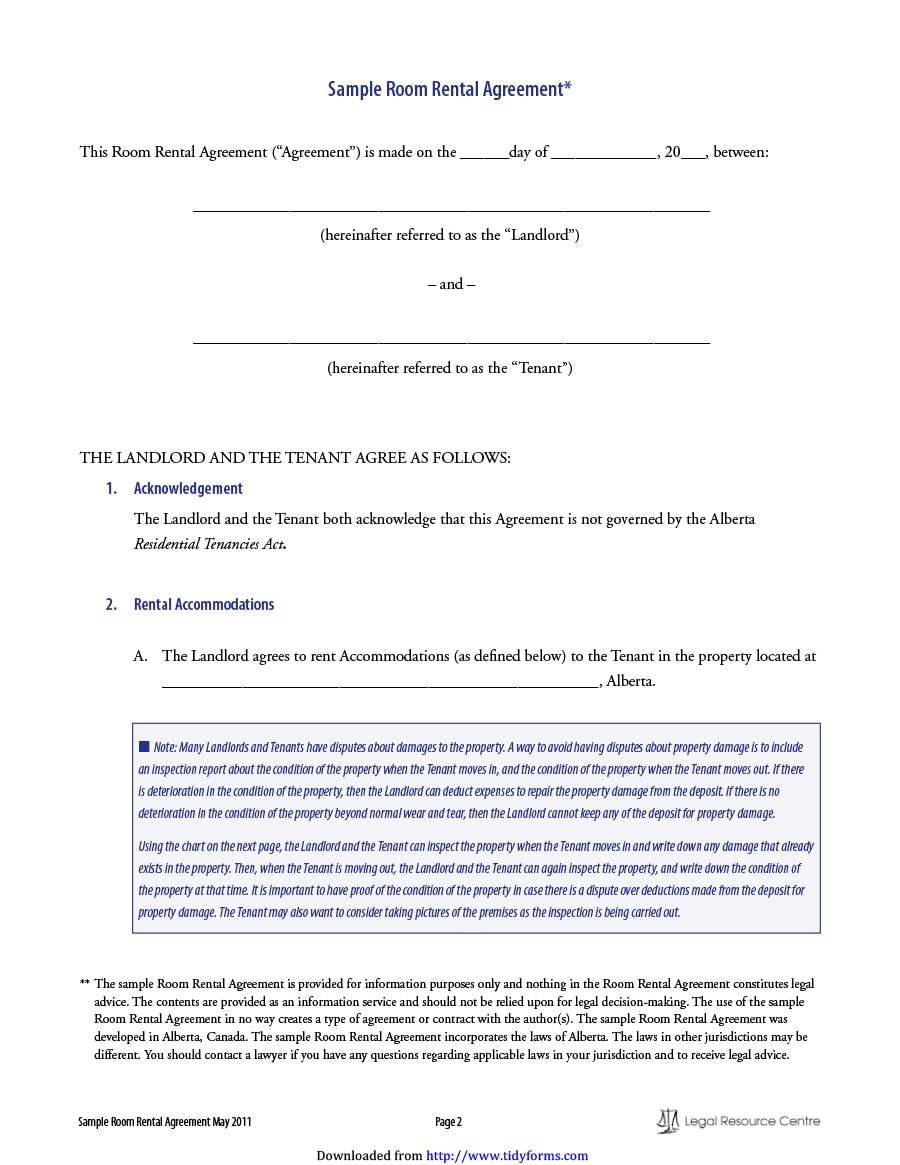 room rental agreement 32