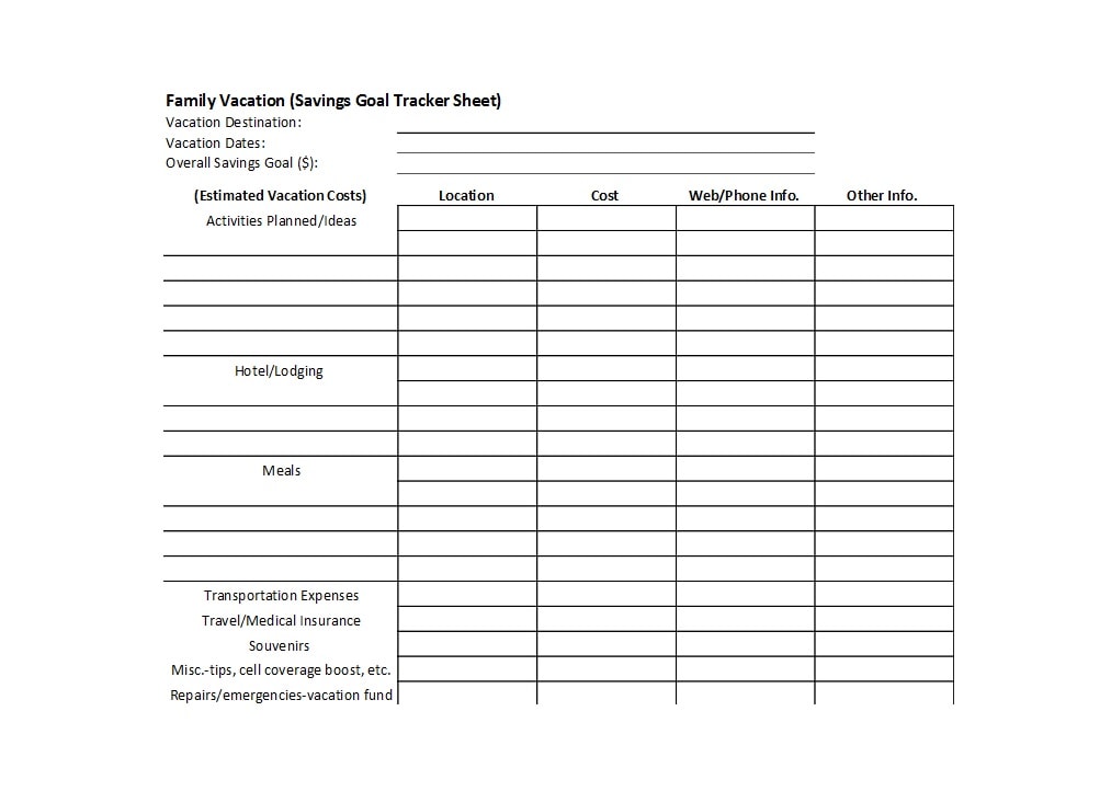 savings tracker 25