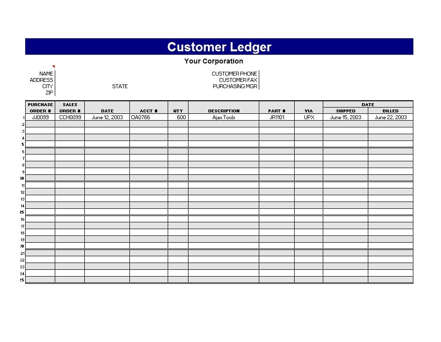 self employment ledger template 13