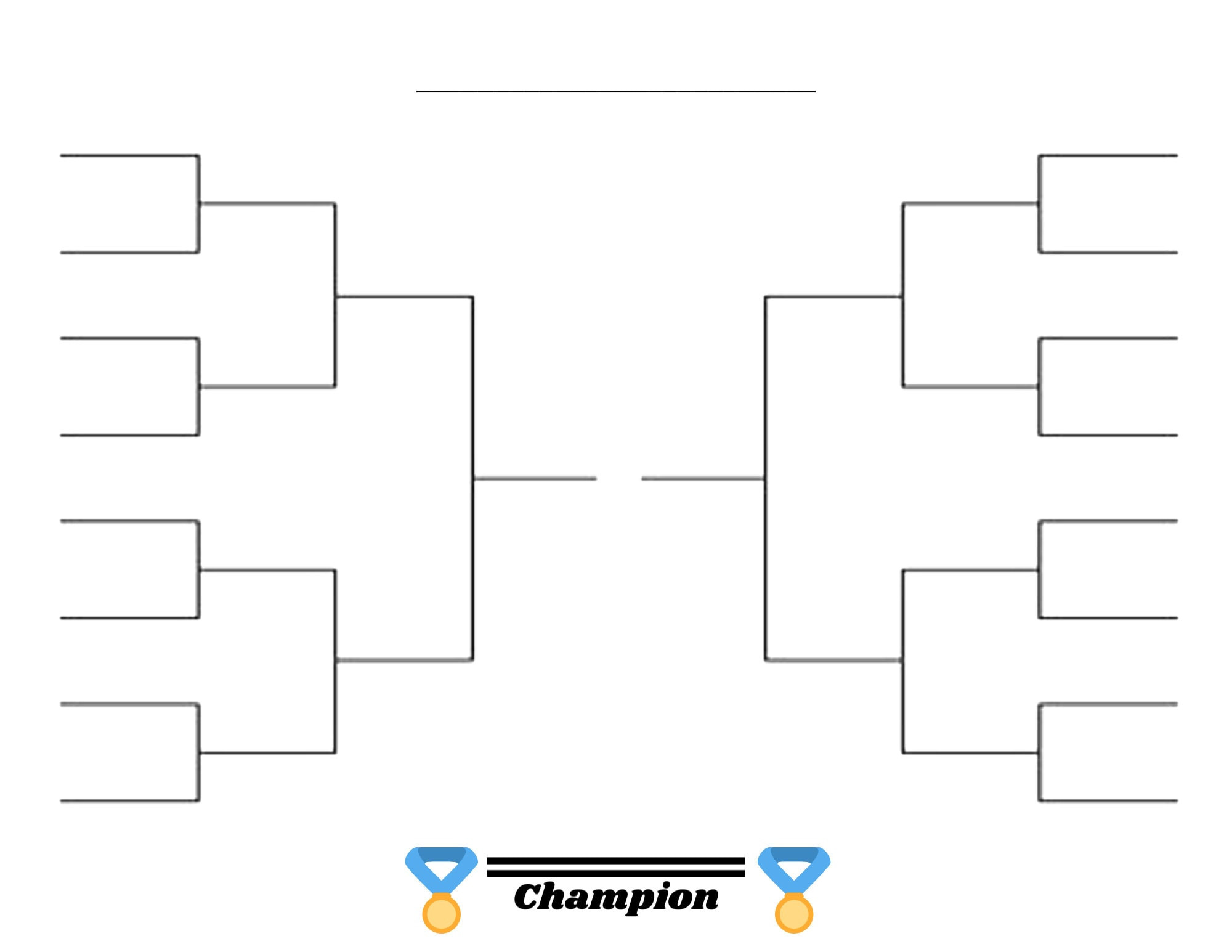 sample tournament chart template