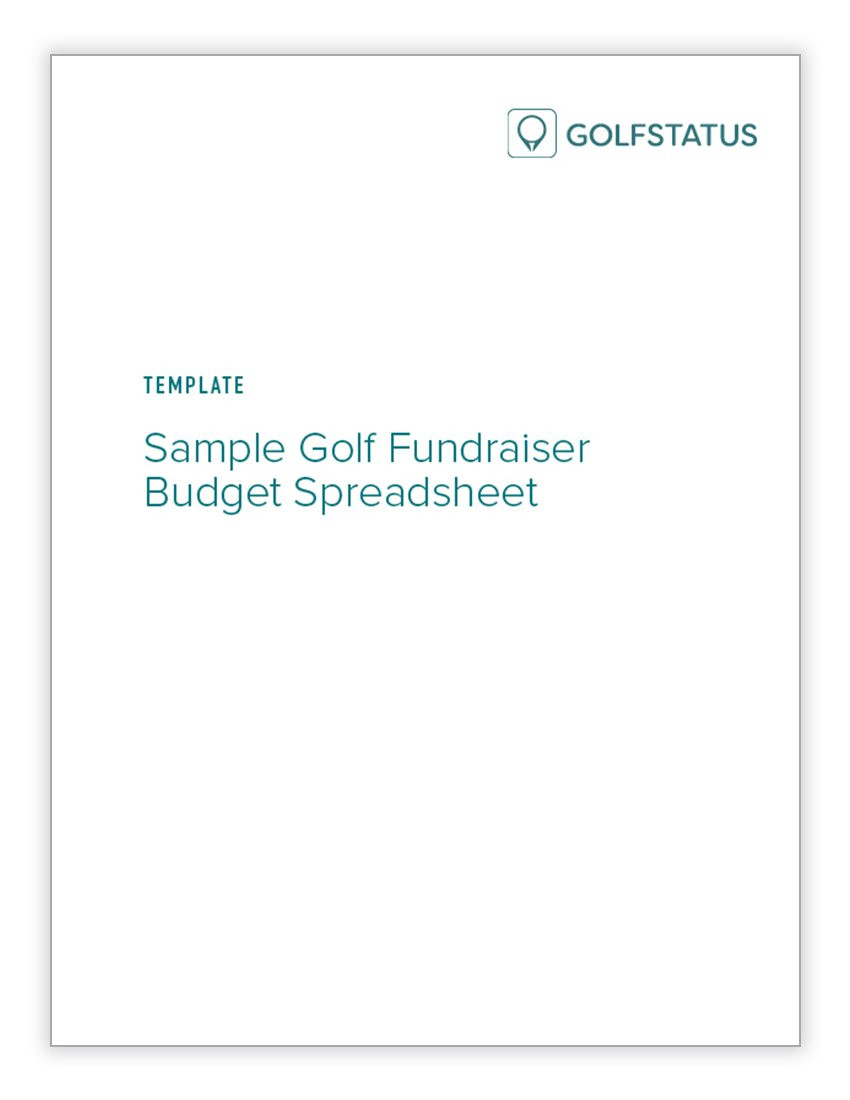 sample golf tournament budget template