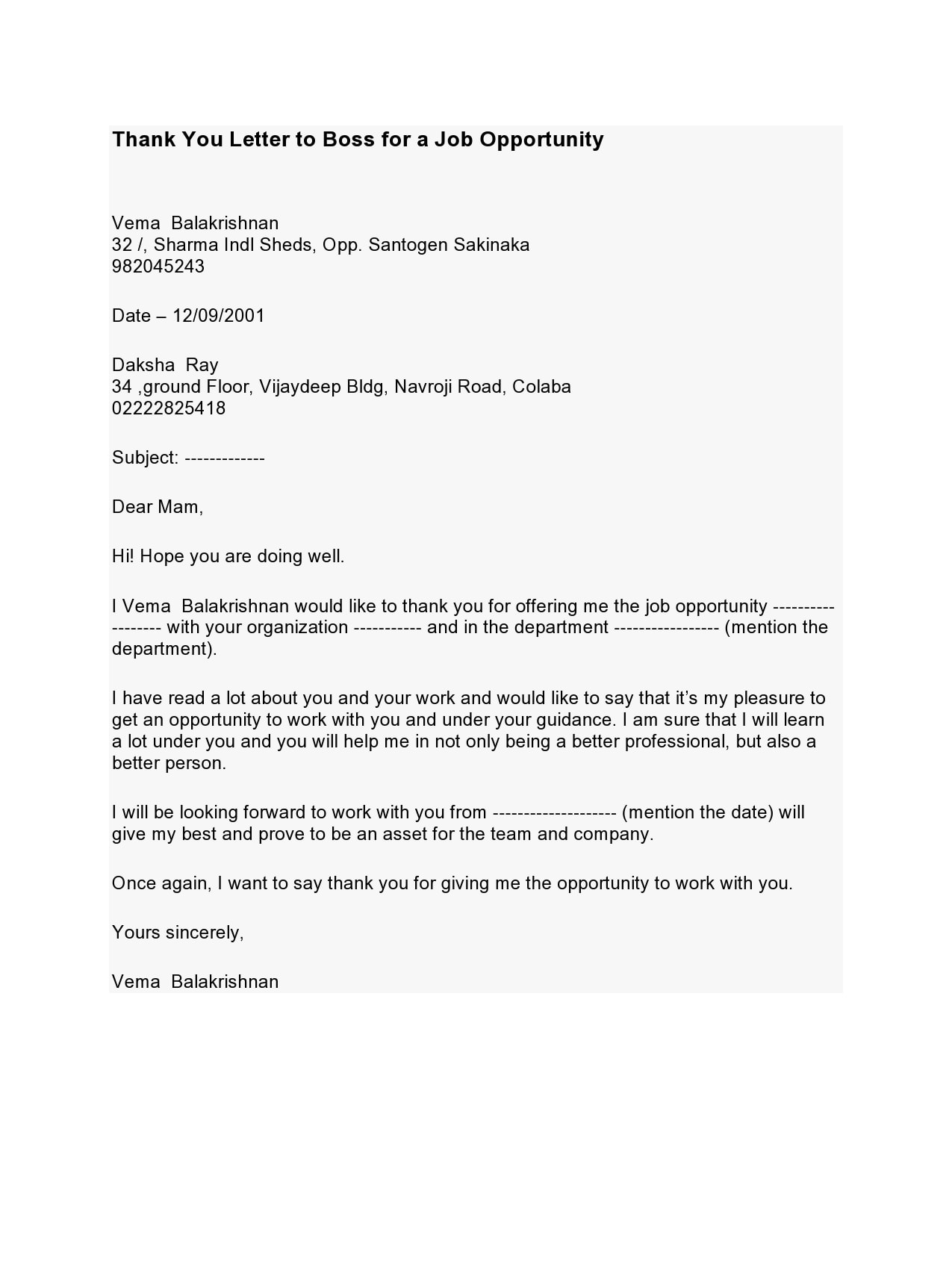 thank you letter for job offer 17