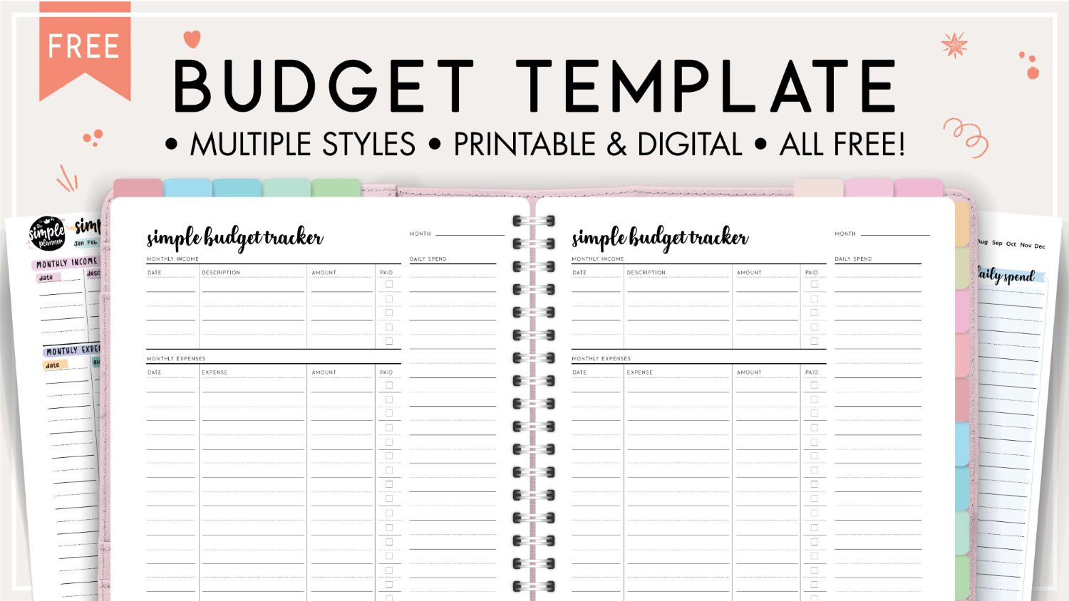 sample daily budget template