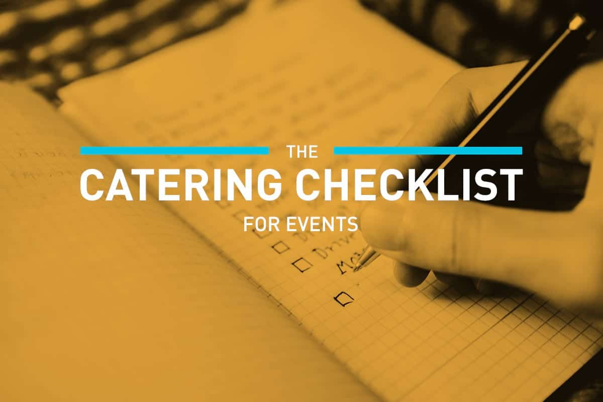 sample catering checklist template