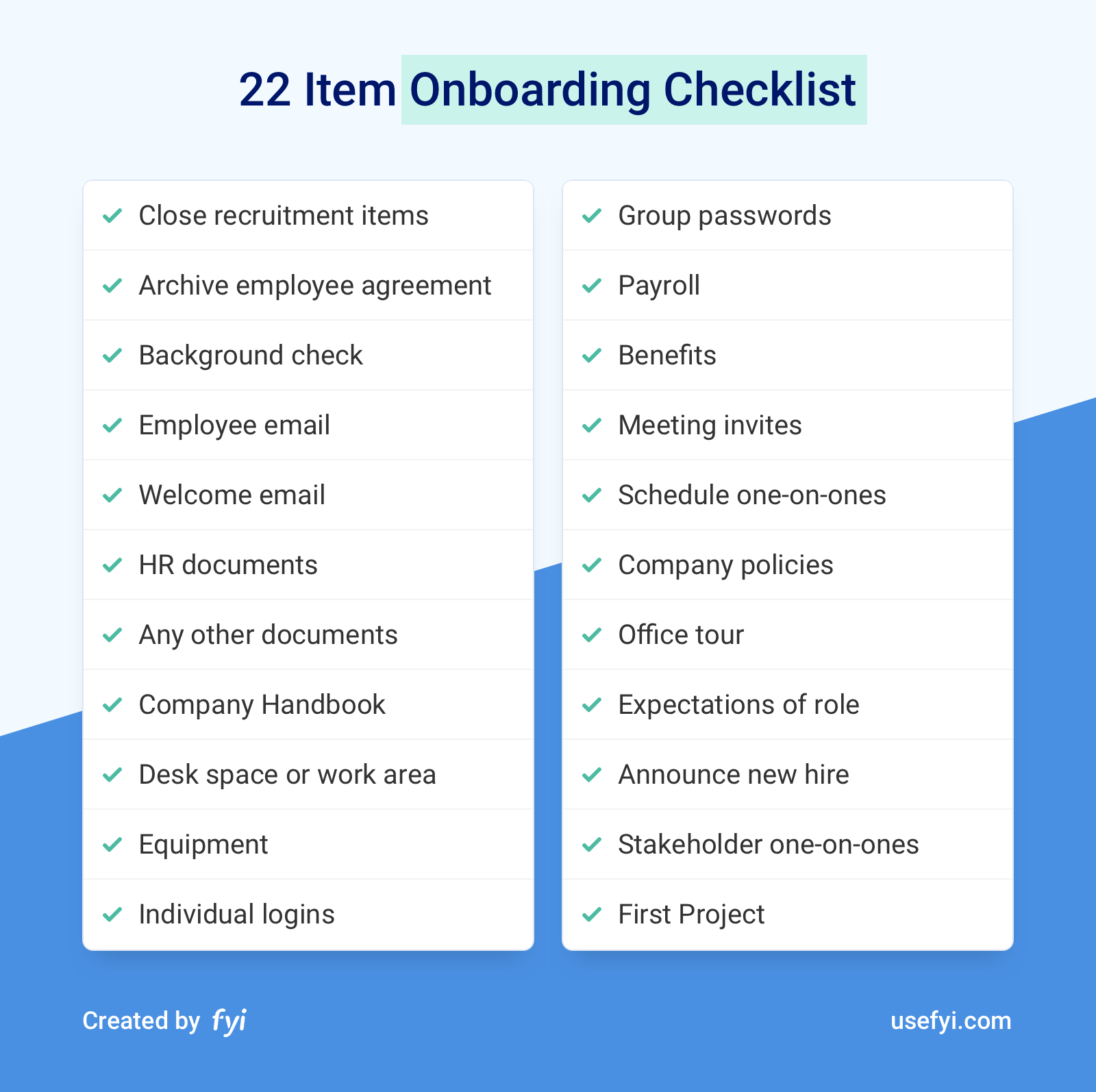 sample it onboarding checklist template