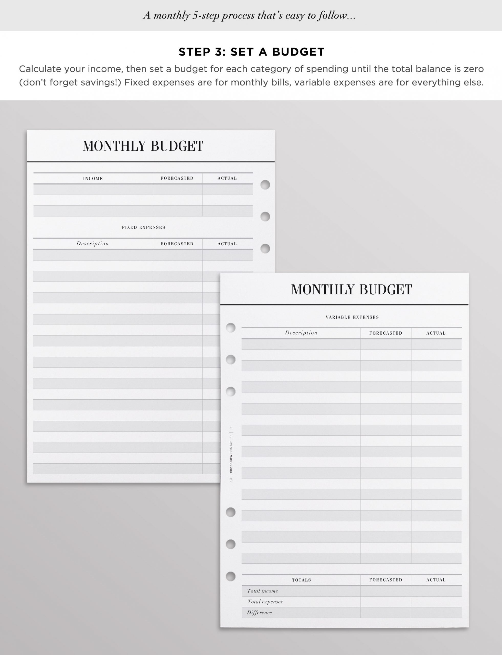 sample 6 month budget template