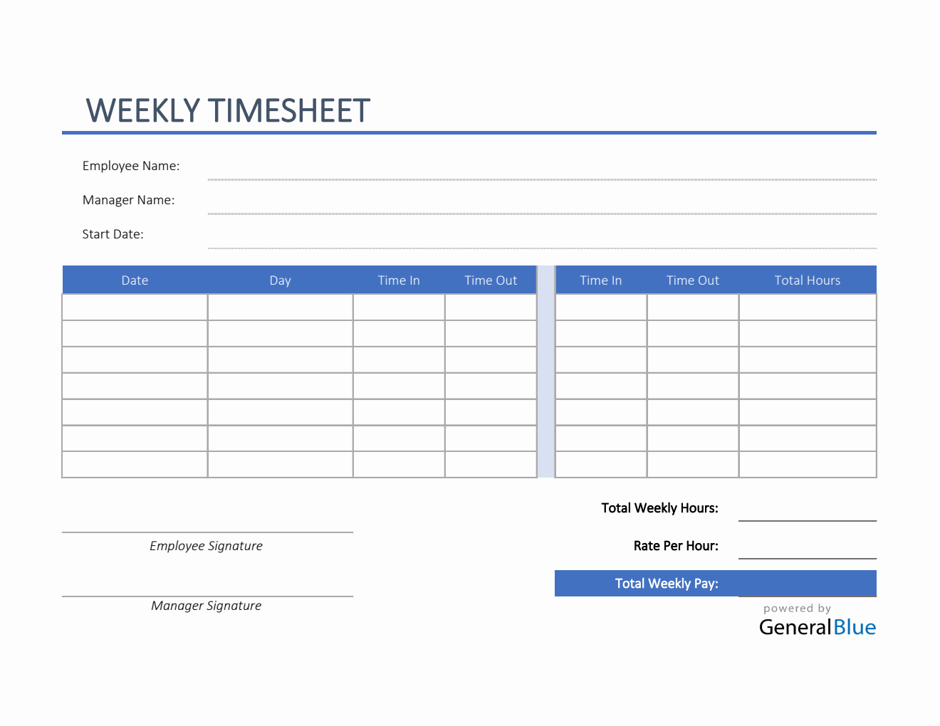 sample fillable timesheet template