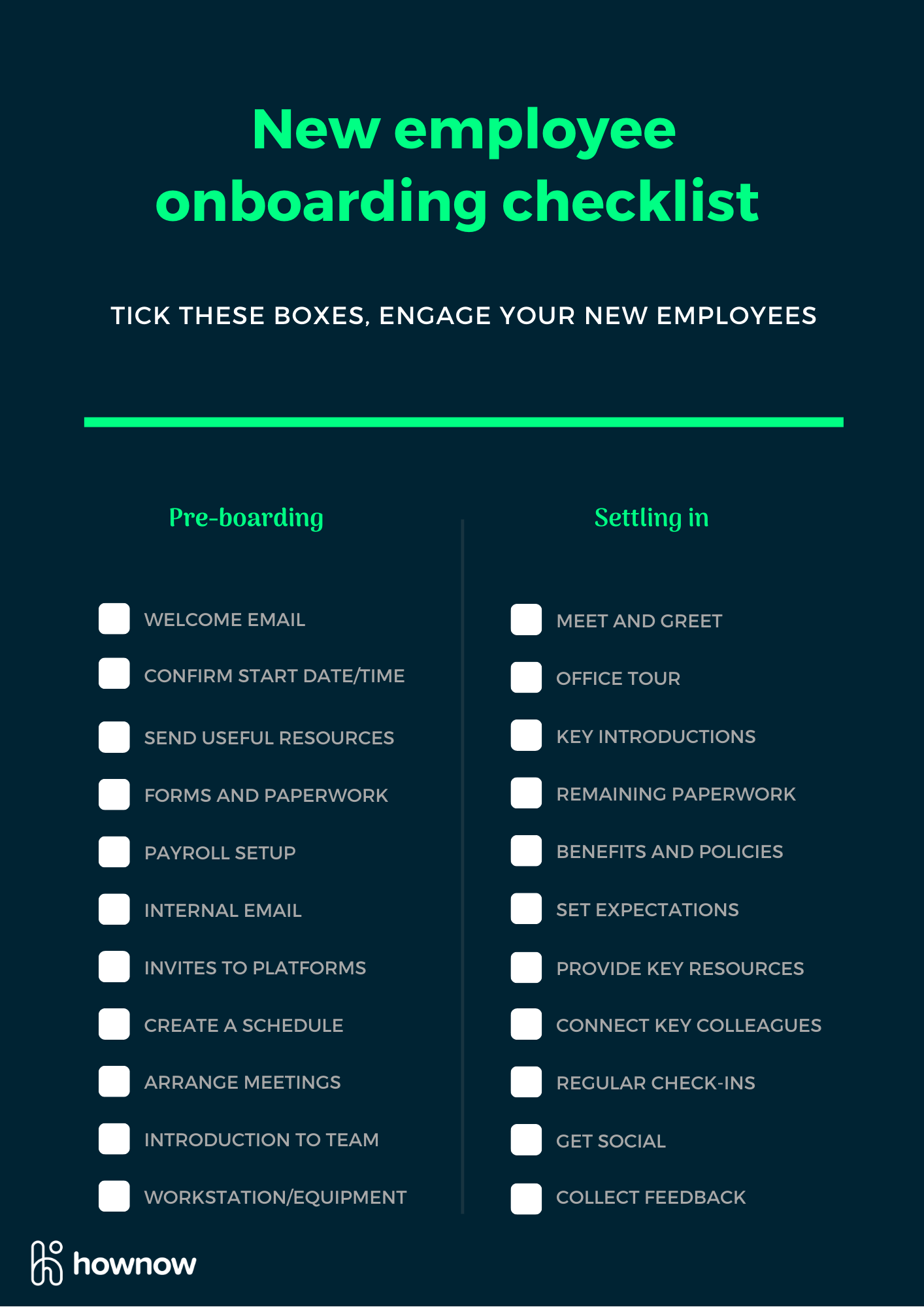 sample onboarding process checklist template